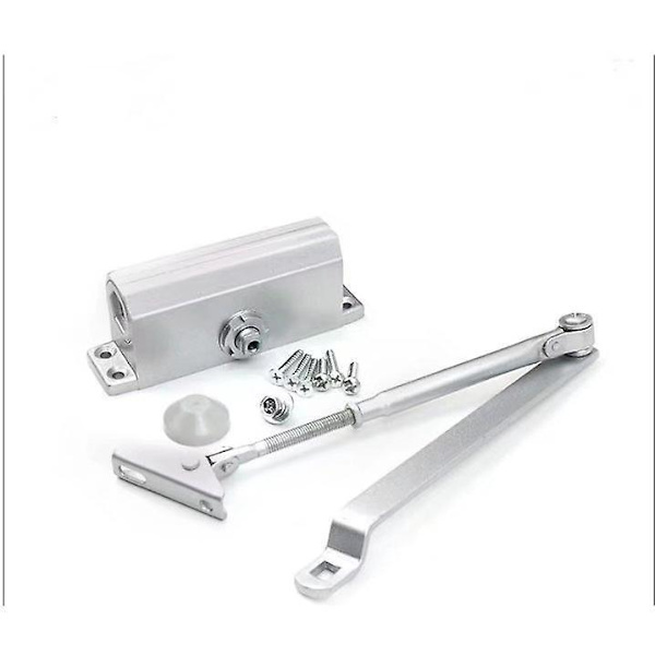 Brandsäker Hydraulisk Automatisk Dörrstängare, Silver, 65 Kg