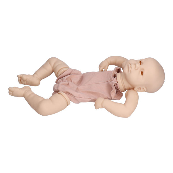 20-tums återfödd docka kit verklighetstrogen mjuk touch vinyl återfödd babydocka kit med tygkropp