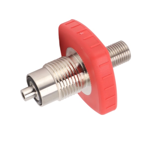 CO2 Tank Connector Rød Firkantet G5/8 til 1/4 Bspp Rustfrit Stål CO2 Tank Connector til Udskiftning