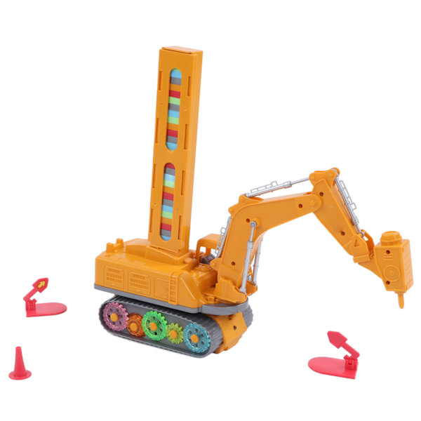 Domino Engineering Vehicle Toys Elektrisk Engineering Truck Toys Sæt med Lyd og Lyseffekt til Børn