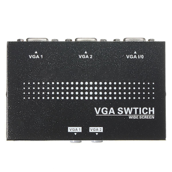 2 sisään 1 ulos VGA 2 porttia A Monitori Kaksi lähdettä Manuaalinen kytkinjakaja