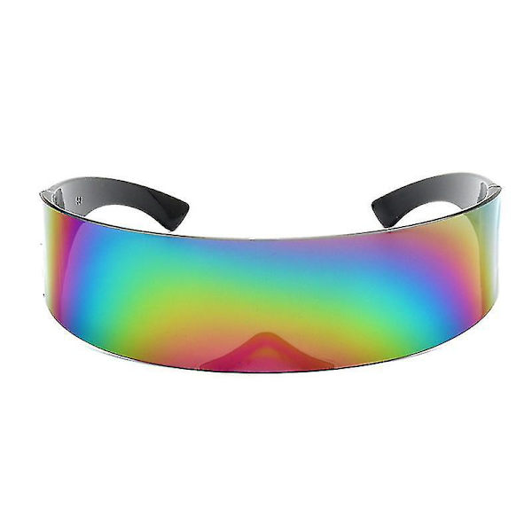 Nye Futuristiske Wrap Around Solbriller | Stilige Kostyme Solbriller2
