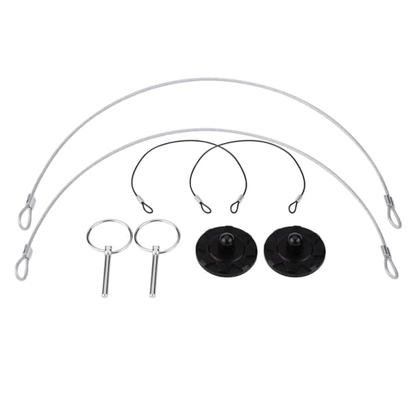 2 stk. Universal CNC Billet Aluminium Racing Bonnet Hætte Pin Lås Udseende Kit Sort