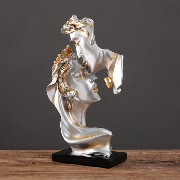 Creative Kissing Couple Statue - Kissing Lover Resin Statue