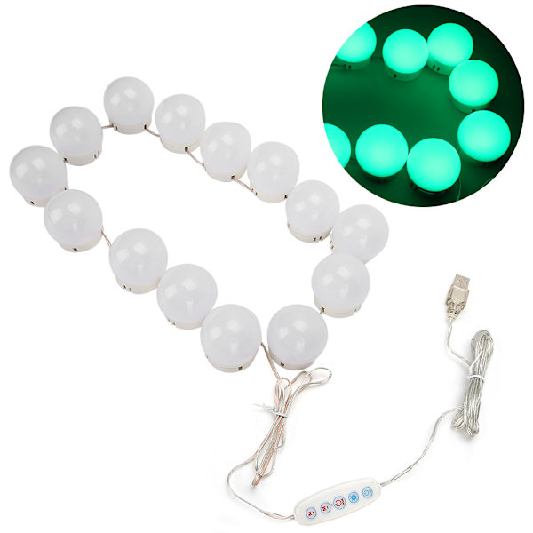 LED Makeup Spejl Pære USB Opladning Toiletbord Lys DimmerSwitch Vanity Light