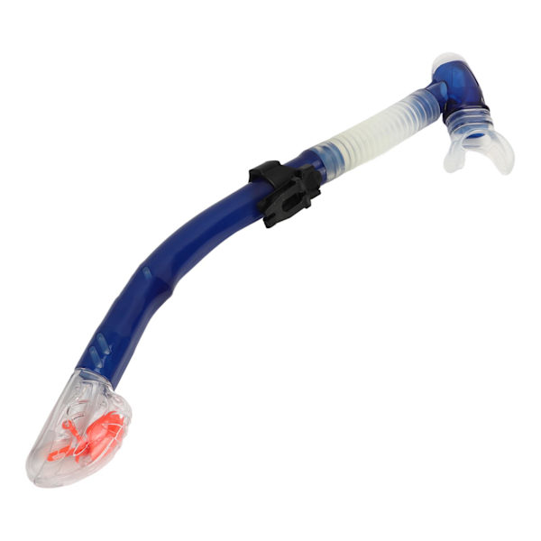 Tør snorkelrør PVC silikone let vejrtrækning letvægts svømning snorkelrør til dykning entusiast blå