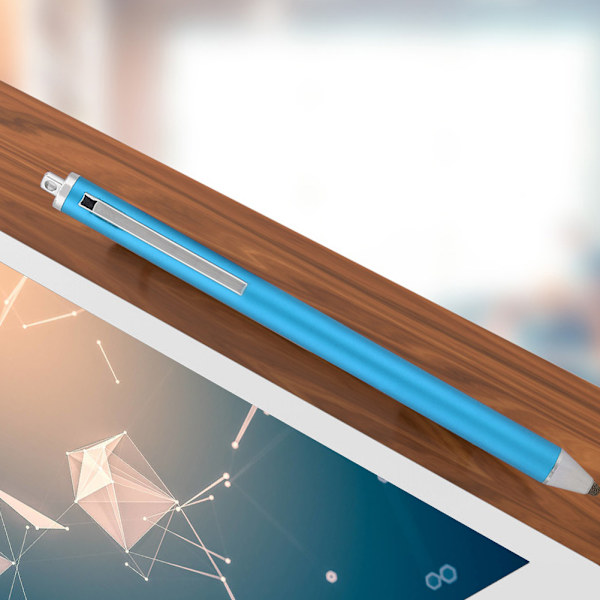 Stylus med stoffhode for Samsung Tab/LG/Huawei/Xiaomi-smarttelefoner og nettbrett for iPad 2018 (blå)