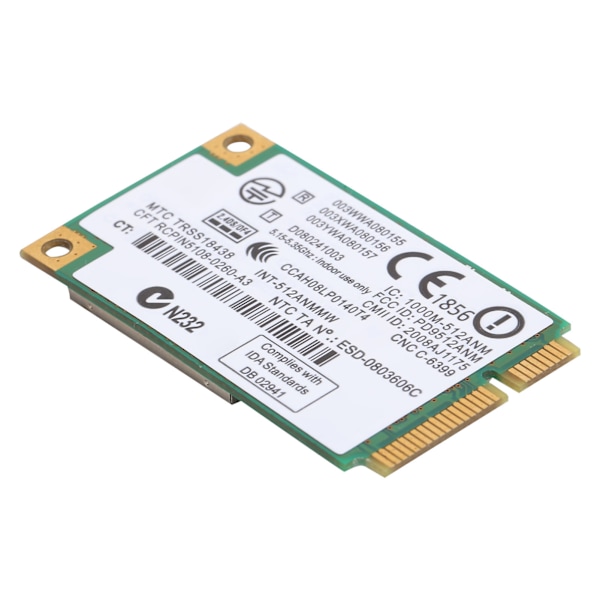 Trådløst nettverkskort 2.4G/5G 300Mbps Mini PCIe-kort for Lenovo Y450/Intel 5100 5100AGN 512AN_MMW