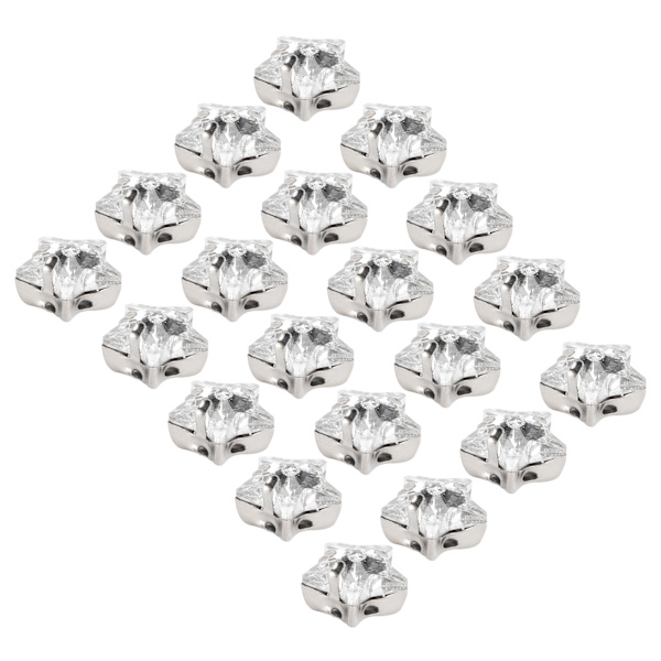 20 kpl kynsitimantteja, kiiltäviä DIY-käsinompelukengän koristeita, vaatteiden lisävarusteita (10 mm viisikulmainen muoto)