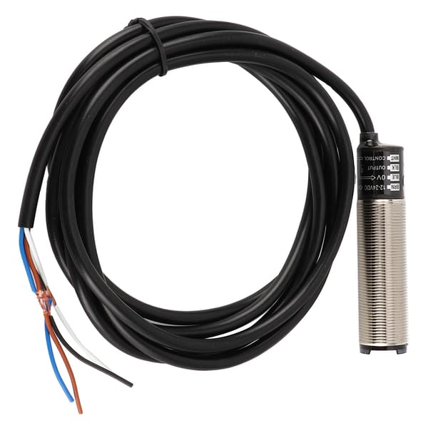 BERM Fotoelektrisk omkopplarsensor Diffus reflektion Cylindrisk 4-tråds strömkontroll 12-24VDC (BR400DDTP)