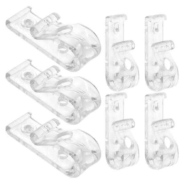 8 Pieces Roller Blind Safety Clips Bead Chains Roller Blind Fastening Hooks Roller Clips (Screws Included)