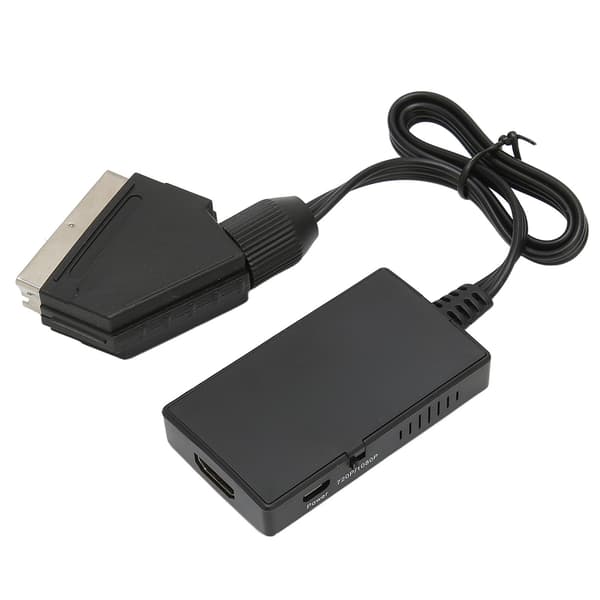 Scart till HD Multimedia Interface-adapter stöder 720P 1080P-växling Full HD-videokonverterare för DVD-box