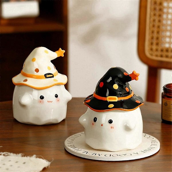 Rolig Halloween Keramisk Tekopp, för Halloween Svart