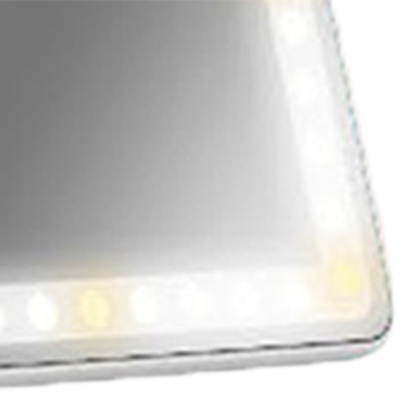 Bilens solskærmsspejl Touch Screen Kapacitiv Lysjustering Bil LED Kosmetisk Spejl til Makeup Reparation Hvid Genopladelig