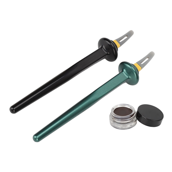 Silikoninen Eyeliner Tool Set Eyeliner Guide Wand Vedenkestävä Pitkäkestoinen Geelinen Eyeliner Meikkitaiteilijalle