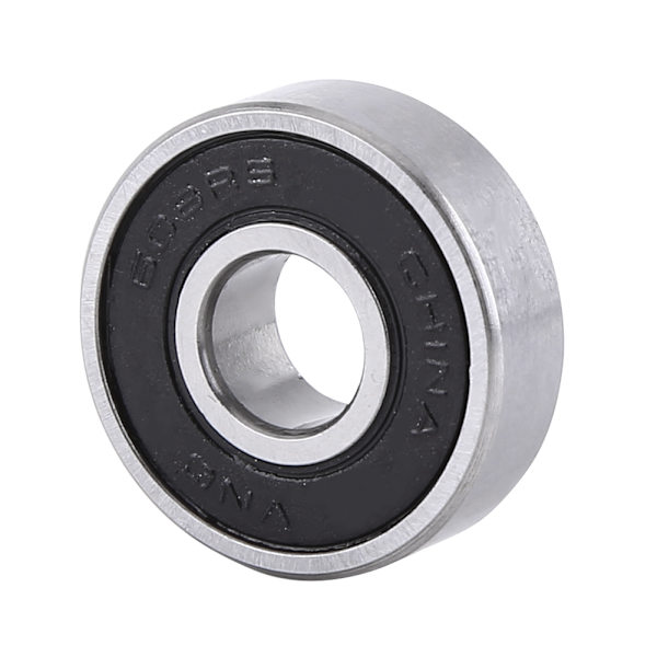 10 STK 608-2RS kugleleje Dobbeltsidet sort gummiforseglet dyb rille