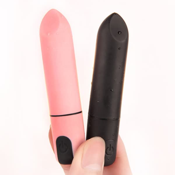 Masturbationsmassager 10 Frekvens Lydløs USB Genopladelig Vibrationsmassage til Kvinder Sort