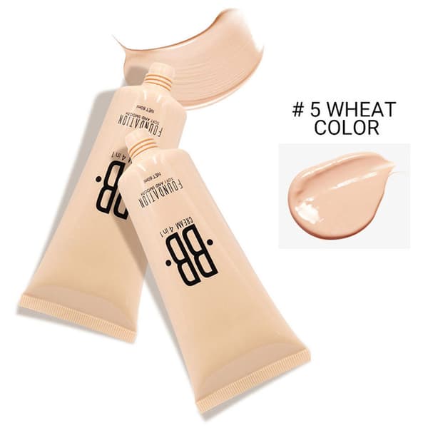 Profesjonell flytende sminkefoundation langvarig feilfri concealer kosmetikk 4#