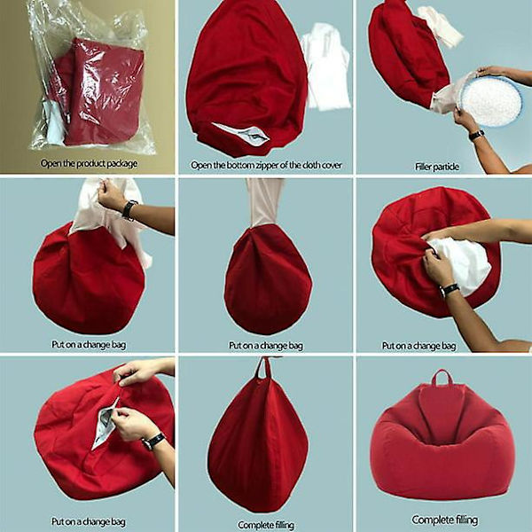 Plush Djurformad Beanbag-Fåtölj - Set om 2, Vattentät Klädsel