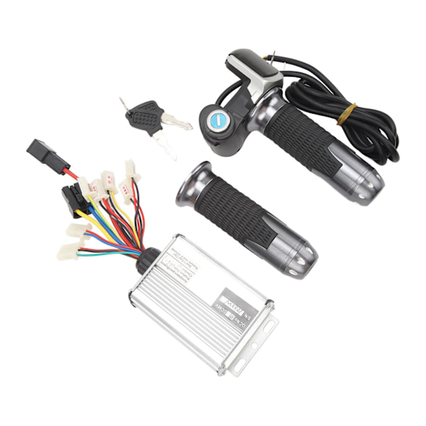 Elcykelkonverteringssats 48V 1000W Controller 48V Gasreglage med lås Fyrkantig display för DC-motorer