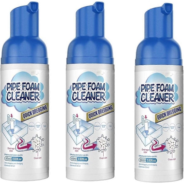 Rørrenser Deodorant Tett Rengjører - Avløpsrør Skumrens 3 stk