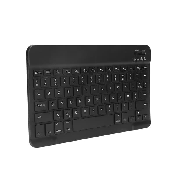 Kannettava langaton Bluetooth-näppäimistö tablettinäppäimistö ranska englanti IOS/Android musta
