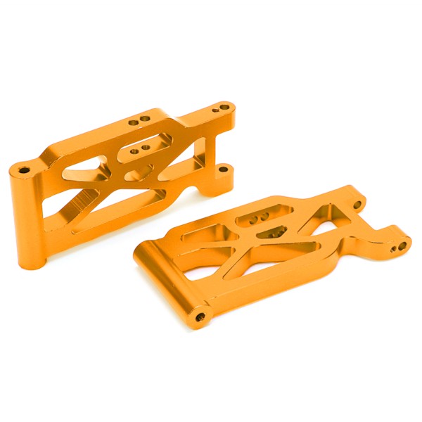 2 stk. RC front svingarm i aluminiumlegering, fjernkontrollbil i metall, oppgraderingsdeler for WLtoys 104001 1/10 RC-bil, gull