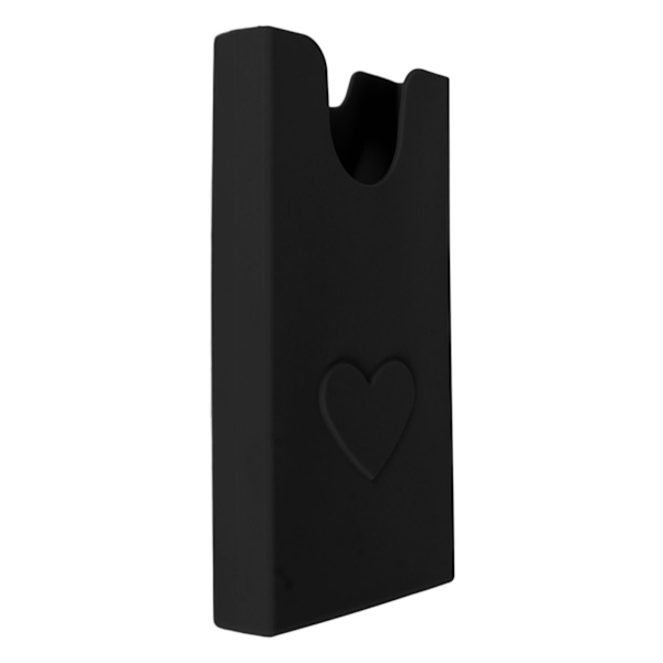Strandtaske Telefonholder Silikone Telefon Etui Pungholder Indsæt Tilbehør Sikker Fastgørelse Hold Telefon Ved Hånd Sort