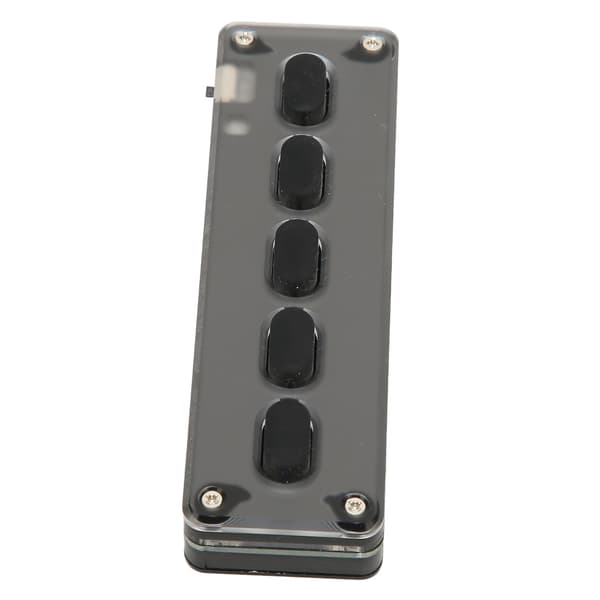 Programmerbart tastatur 5 taster kablet USB trådløs Bluetooth dual mode mini silikon lydløs DIY programmerbart gaming tastatur svart