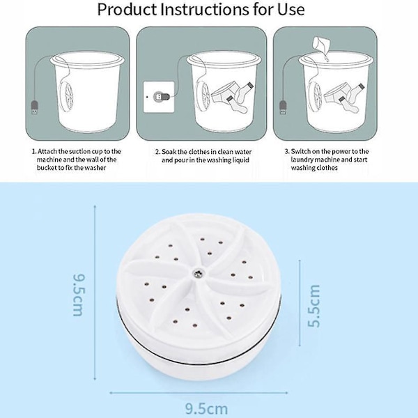 Kannettava USB-pesukone - Täydellinen matkoille, työmatkoille tai opiskelijahuoneisiin