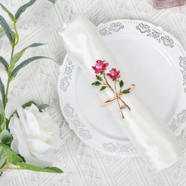 Rose Servietring i Legering