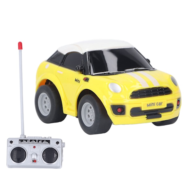 1:43 Kauko-ohjattava auto Lapset Kannettava Söpö Simuloitu Hauska Muodikas RC Autolelu Syntymäpäivälahja Keltainen