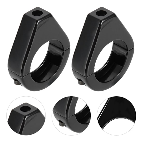 Aluminiumlegering Motorsykkel Modifisert Blinklys Feste Brakett 41mm Gaffel Klemmer Svart