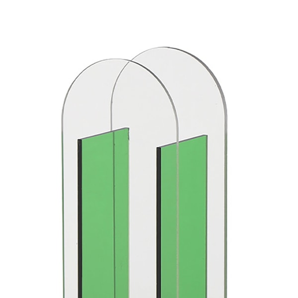 Modern akryl klar vas färgglad akryl blomvas för bröllopsfest hem bordsdekor semi färgglad cedergrön