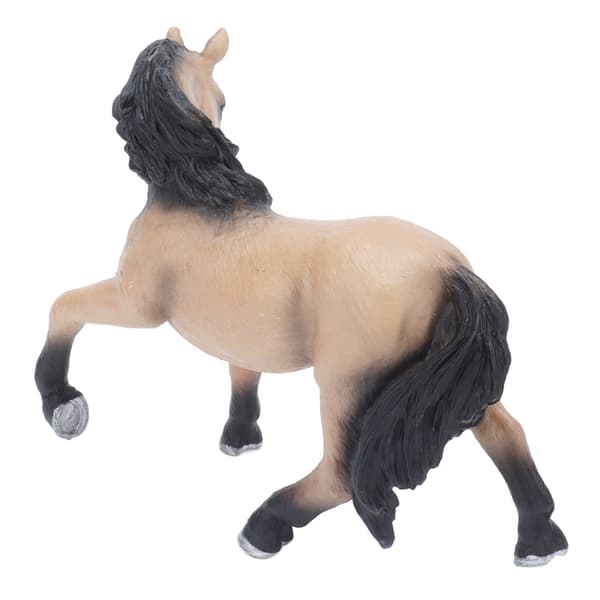 Lusitano Hest Solid Model Livagtig Dyrefigur Statisk Ornament Børn Kognitivt Legetøj