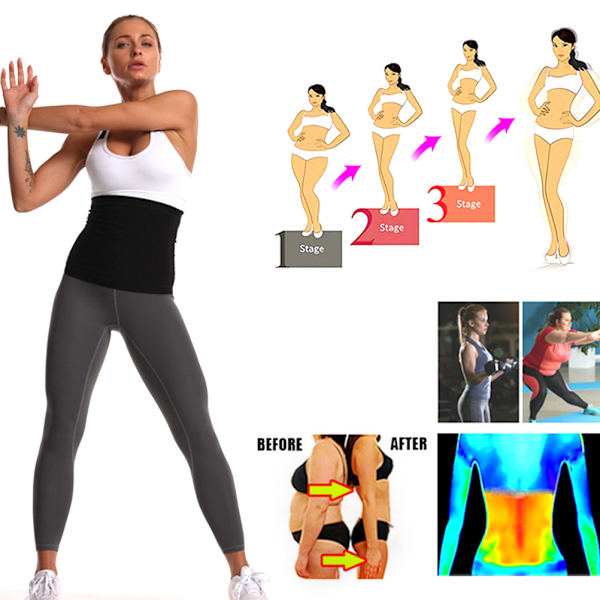 Waist Trainer Bælte til Kvinder Mænd Slankende Body Shaper Bælte Mavekontrol Shapewear