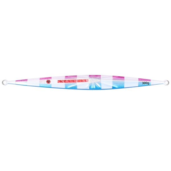 Fiskesluk agn synkende lodd metallvekter fiskeutstyr 25cm 300g for grouper tunfisk hvit lilla