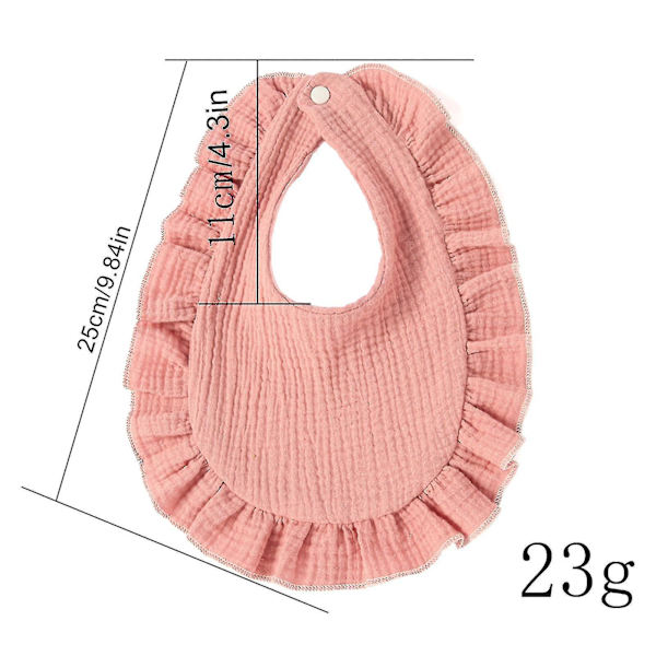 Vanntette babysmekker i bomull - Rosa