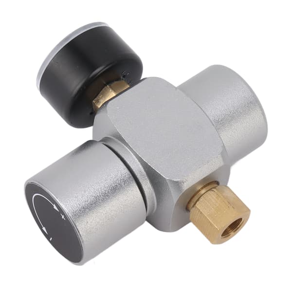 Vanntrykksreduseringsventil 0‑60PSI Rustfritt Stål Trykkregulator Multifunksjonell Slangetrykkregulator for Hjemmebrygging