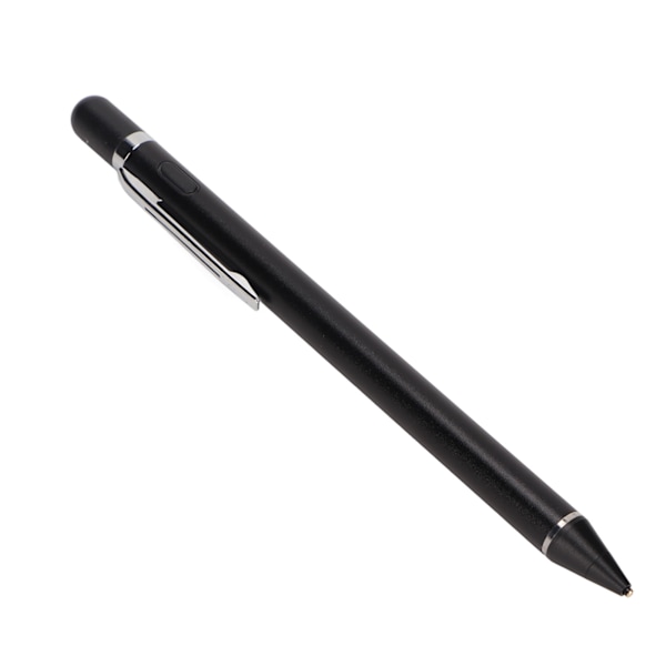 Stylus Pen Kobber Spids Aktiv Kapacitiv Fin Spids Touch Screen Digital Blyant med Klips til Tablet Sort