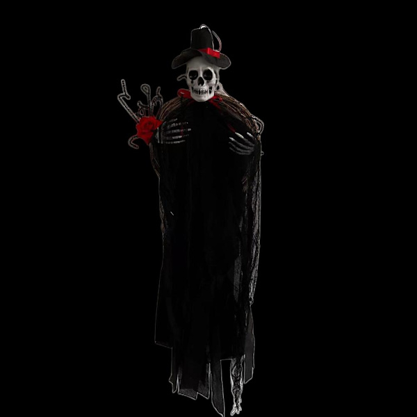 Halloween Kranse Sort Brudgom Hvid Brud Spøgelse Hængende Horror Kranse Scary Haunted House Rekvisitter Fest Dekorationer