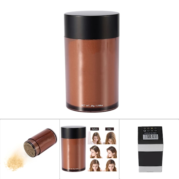 Minnow Kvinnor Män Skallighet Concealer Förtjockning Hårfibrer Pulver Medium Blond