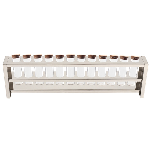 12 huller rustfrit stål kolorimetrisk rørholder rack centrifugeringsglas stand