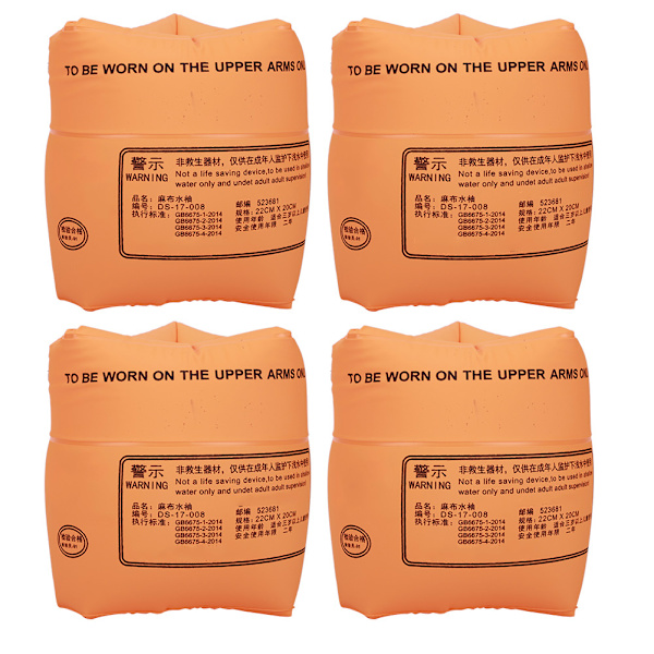 Børn Svømmearm Ring Oppustelig Float Circle Børn Svømning Læring Sikkerhed Pool Armbånd Orange