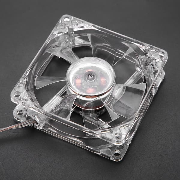 8 cm USB Farverig Lys Gennemsigtig Køleventilator 5V CPU Køleventilator Til PC Computer