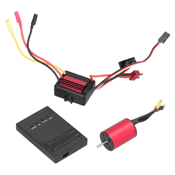 2838 3600KV 4P harjaton moottori + 35A harjaton ESC + ohjelmointikortti 1/14 1/16 RC-autoon