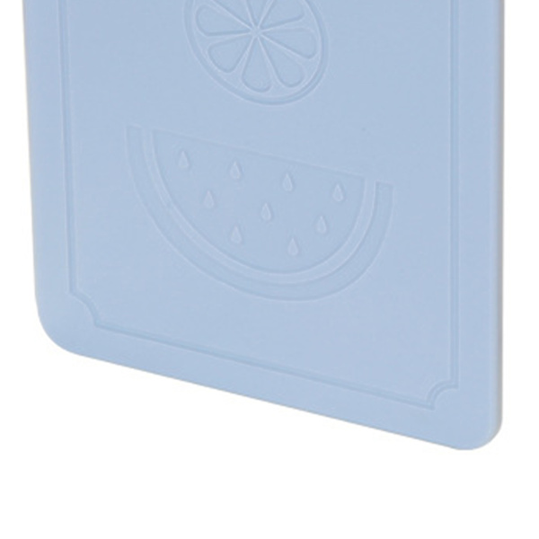 Hopfällbar kökskärare Bärbar plastfrukthackbräda för utomhuspicknick Camping Nordic Grey Blue 20x12.5x0.8cm