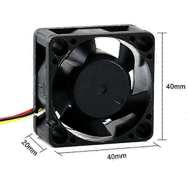 Kompatibel med Jetson Nano Kylfläkt 5V, 4PIN Omvänd Säker, PWM Hastighetsjustering, Stark Kylande Luft