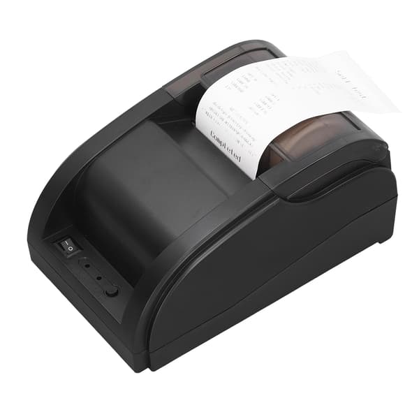Restaurant POS termisk printer automatisk skæring Bluetooth USB termisk kvitteringsprinter 60-80 mm/s EU-stik 100-240V