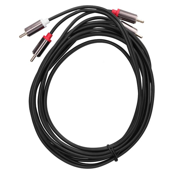 2RCA han til 2RCA han lydkabel forgyldt dobbelt til RCA-ledning til TV til forstærker 3M/9,8ft